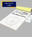 Factura/libro personalizado Formulario de 2 partes 8,5 x 5,5 pulgadas / 8,5 x 11 - Empresa - Página completa o media página personalizada