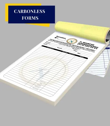 Factura/libro personalizado Formulario de 2 partes 8,5 x 5,5 pulgadas / 8,5 x 11 - Empresa - Página completa o media página personalizada